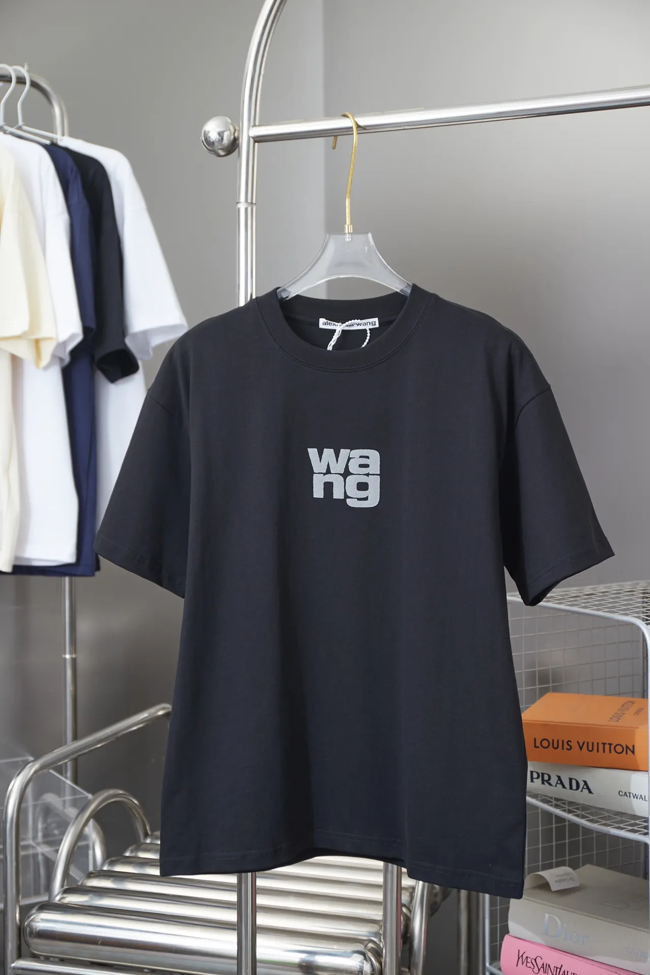 Alexarderwang 25SS New Arrival 100% 32 1X 1 logo ：Black/White Size：S/M/L/XL